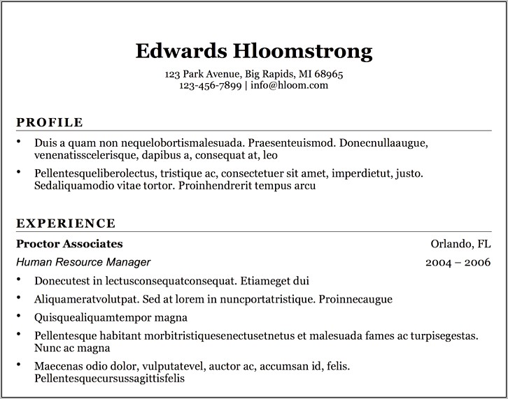 Best Paid Resume Templates Word