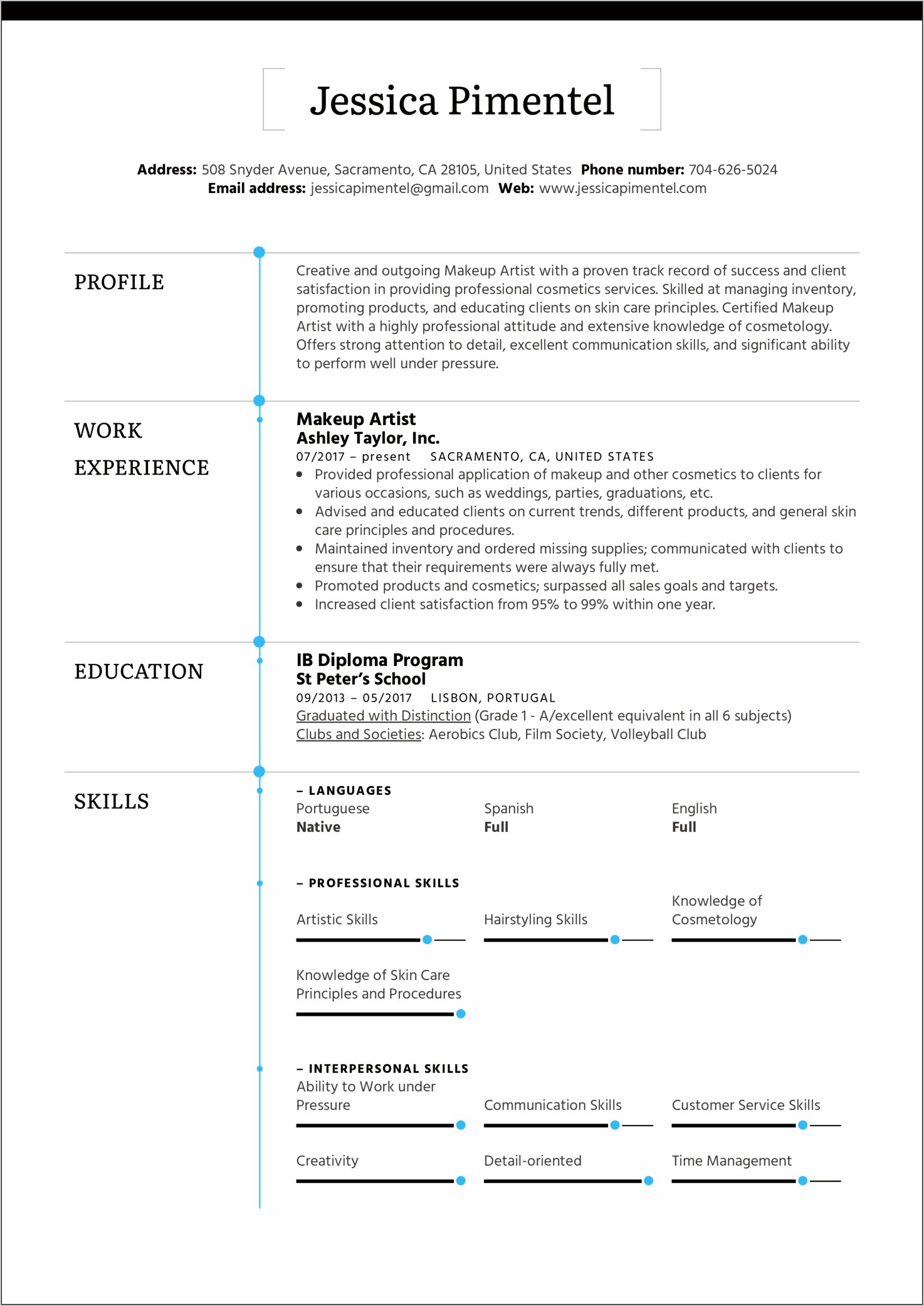 Best Resume Format For Creative Professional