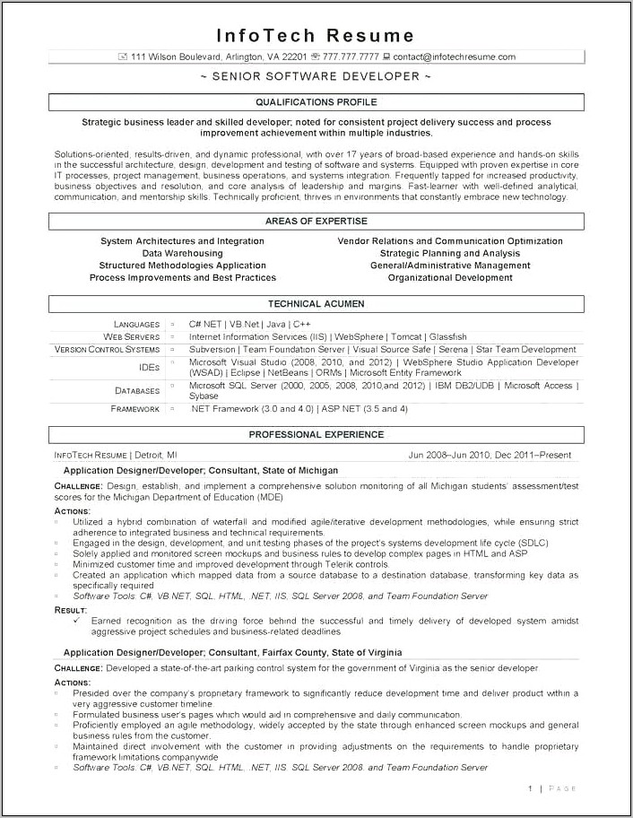 Best Resume Format For Experienced Engineers