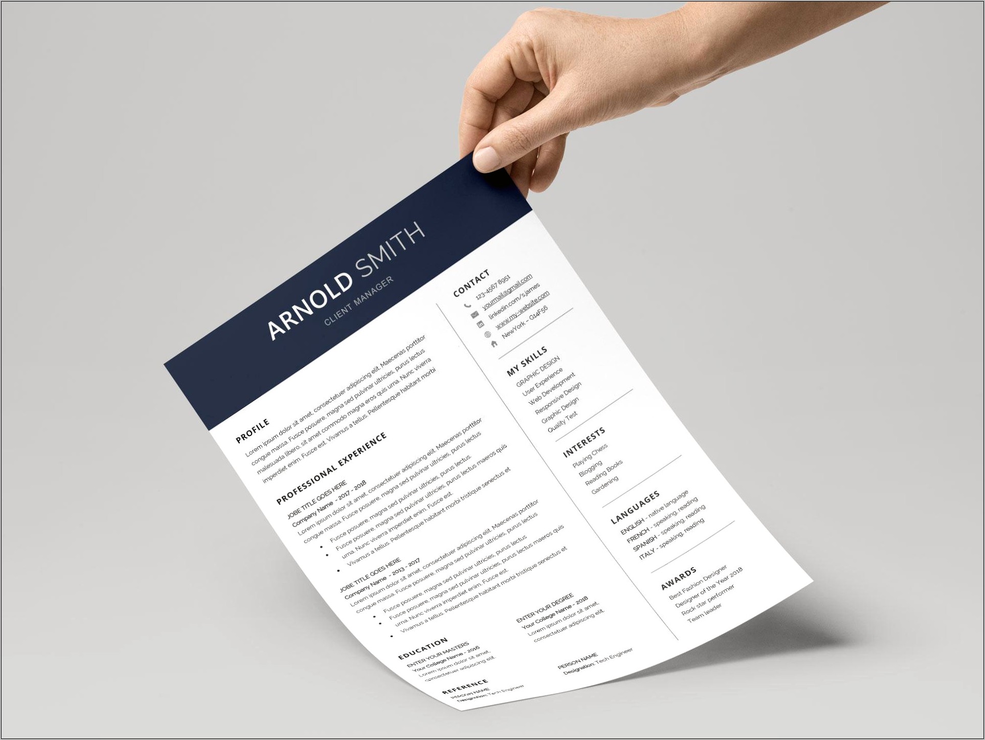 Best Resume Free Templates For Createive