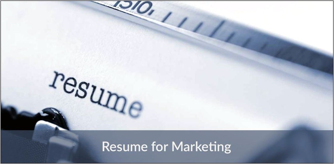 Best Resume Headline For Marketing Manager
