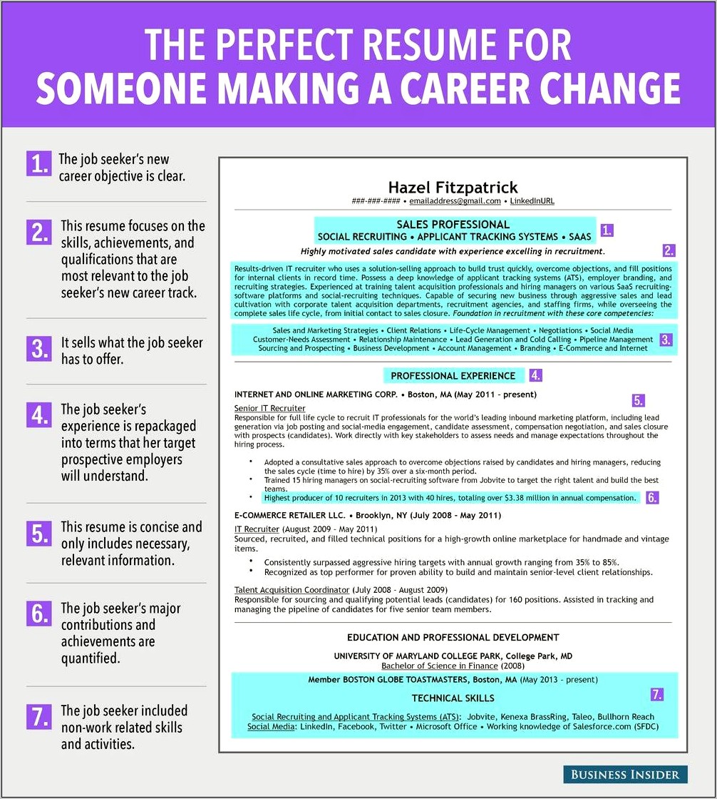 Best Resume Objective For Career Change