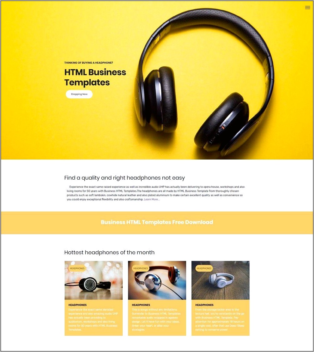Best Resume Technical Website Templates Free Download