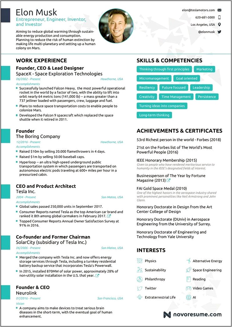 Best Resume Template To Use In 2018