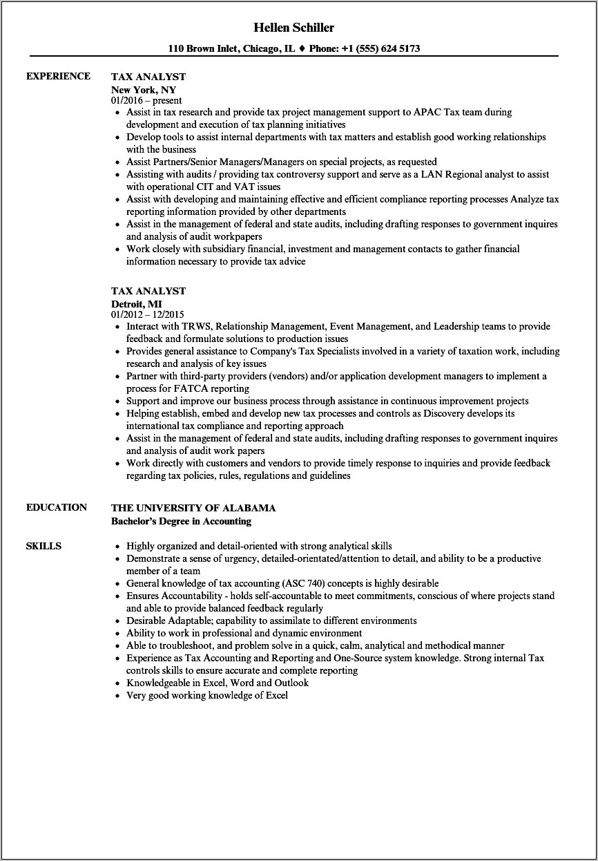 Best Resume Templates For Ernst And Young