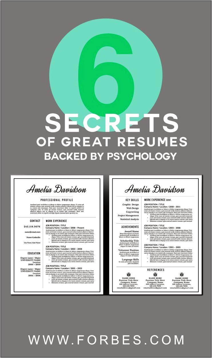 Best Resumes Forbes For Educators