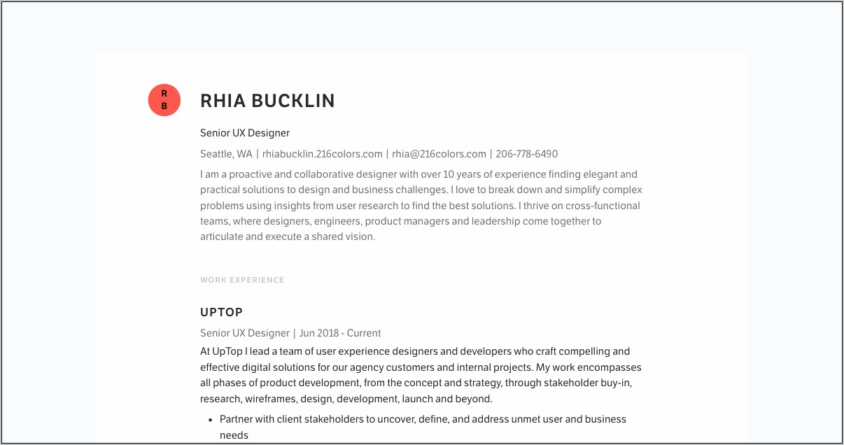 Best Sample Of A Current Cross Functional Resume