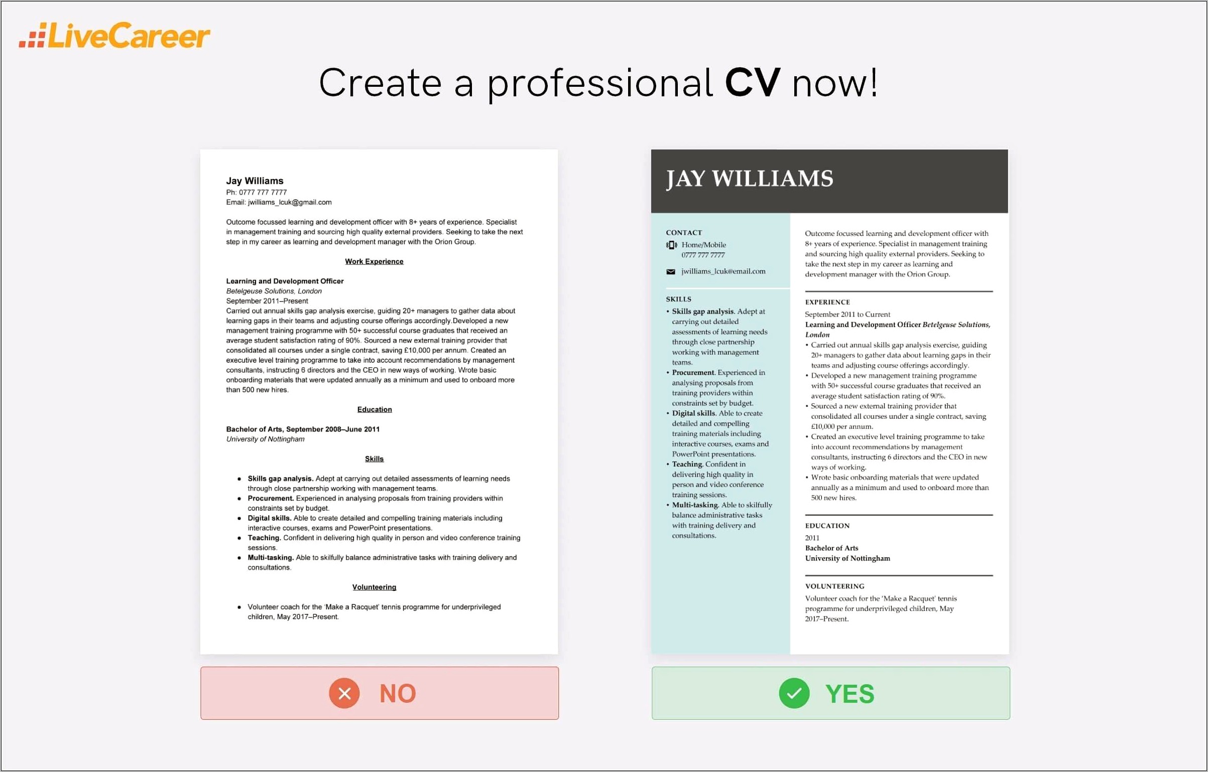 Best Title And Body Typeface Pairings For Resumes