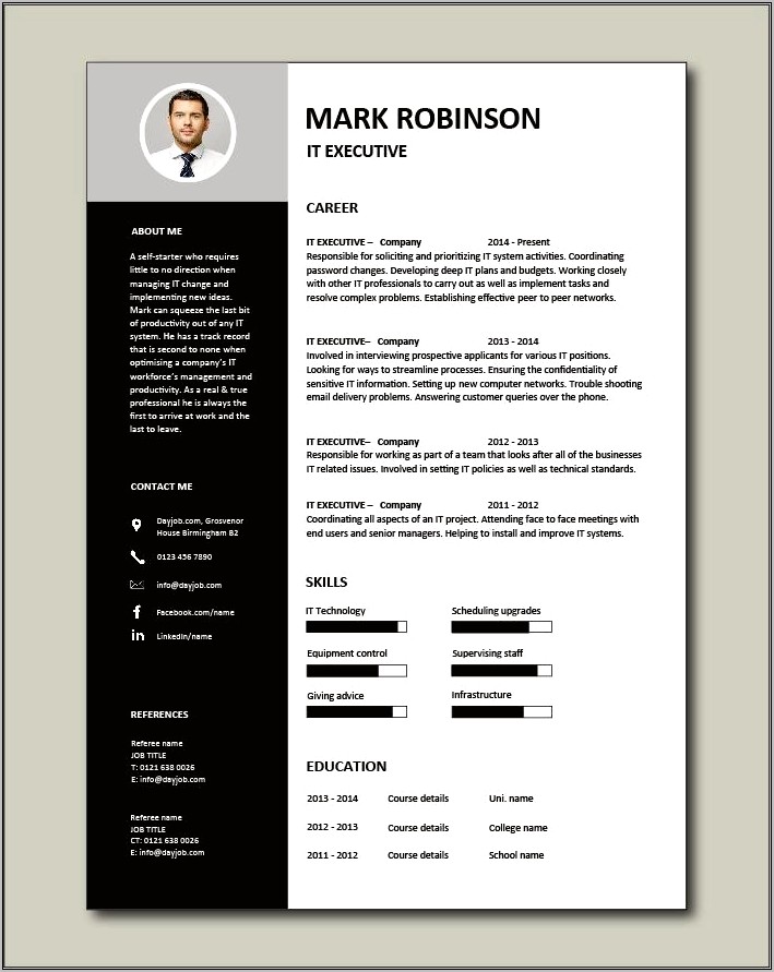 Best Way To Do An Executive Resume
