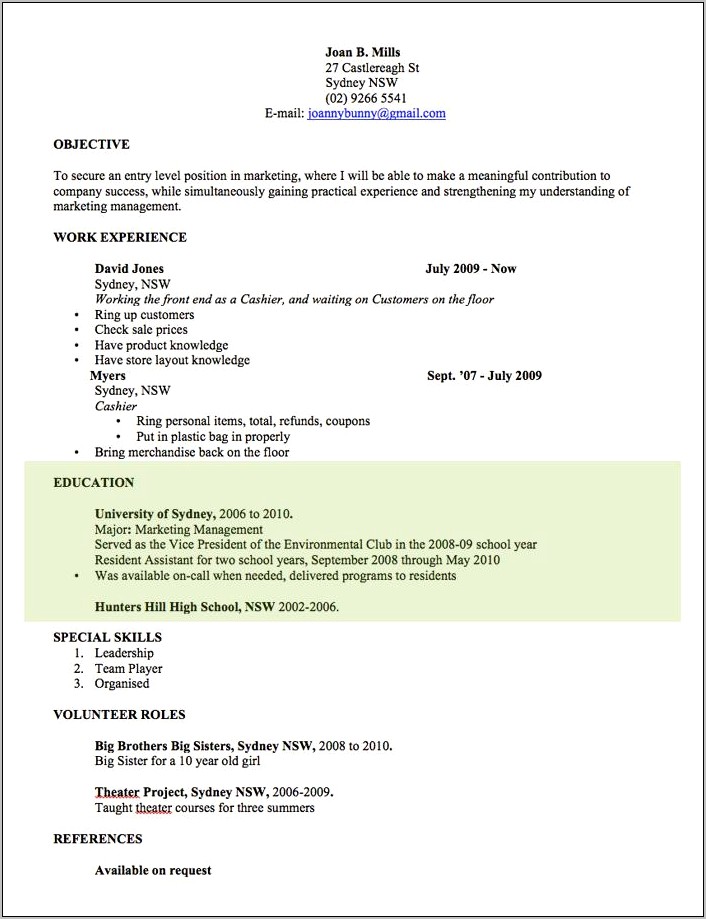 Best Way To Format A Resume On Word