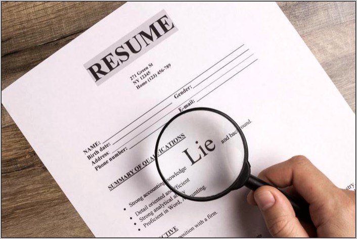 Best Way To Lie On A Resume