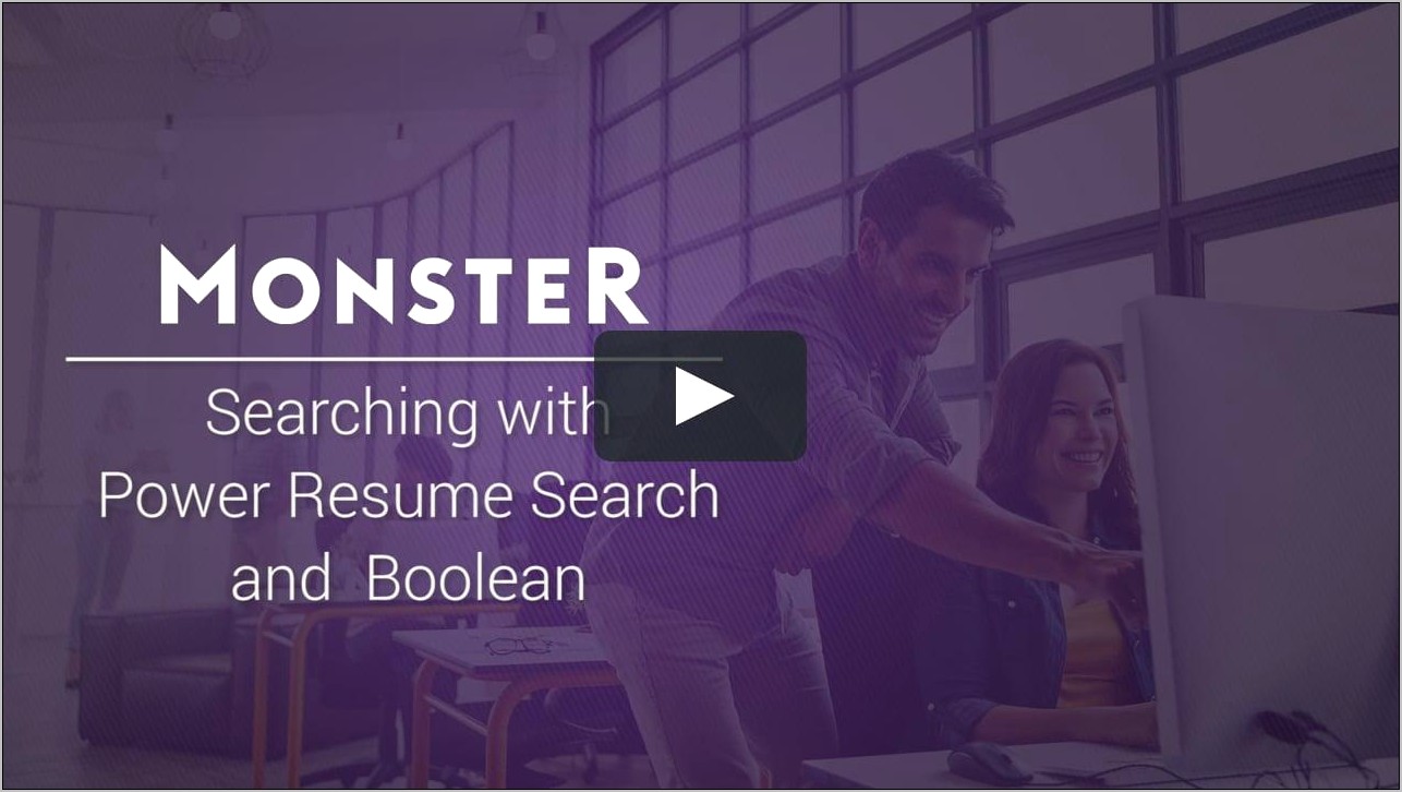 monster resume help