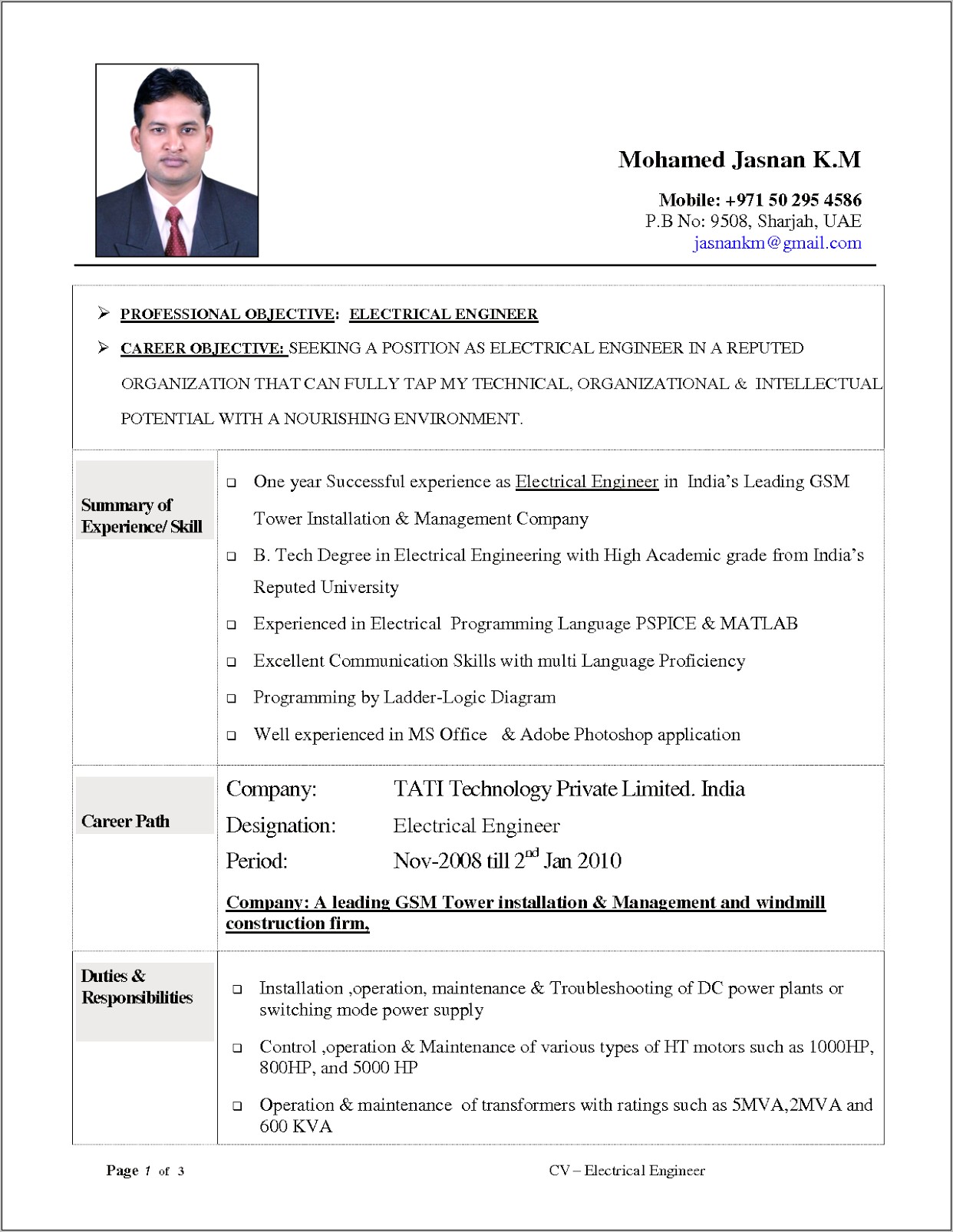 Best Wording For Resume Objective For Construction