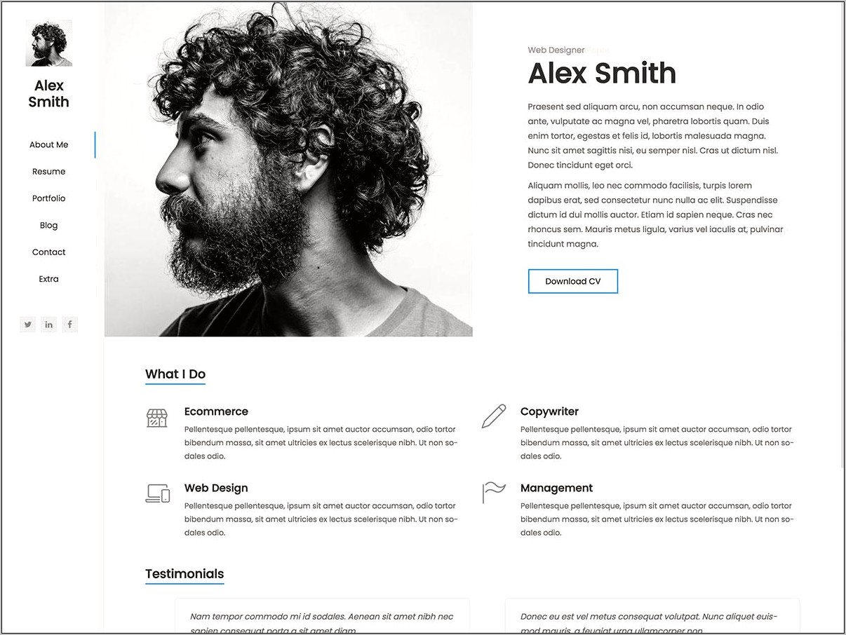Best Wordpress Themes For Business Resume