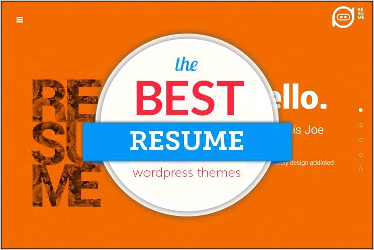 Best Wordpress Themes For Resume Website
