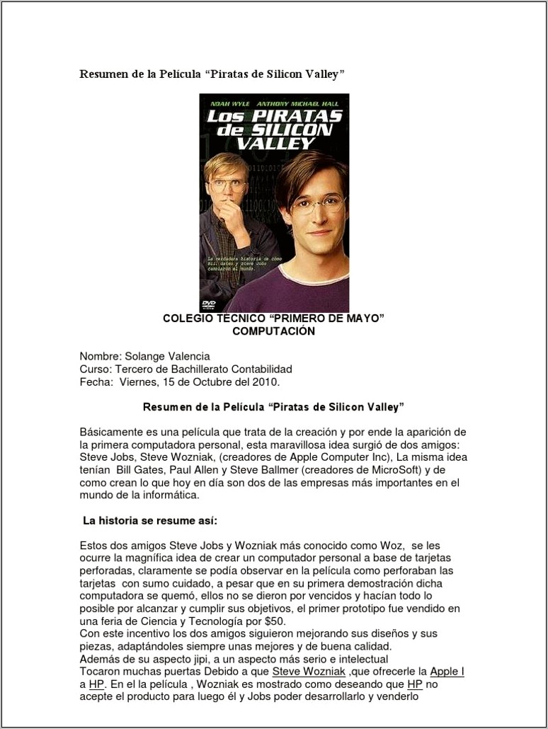 Biografia De Steve Jobs En Español Resumida