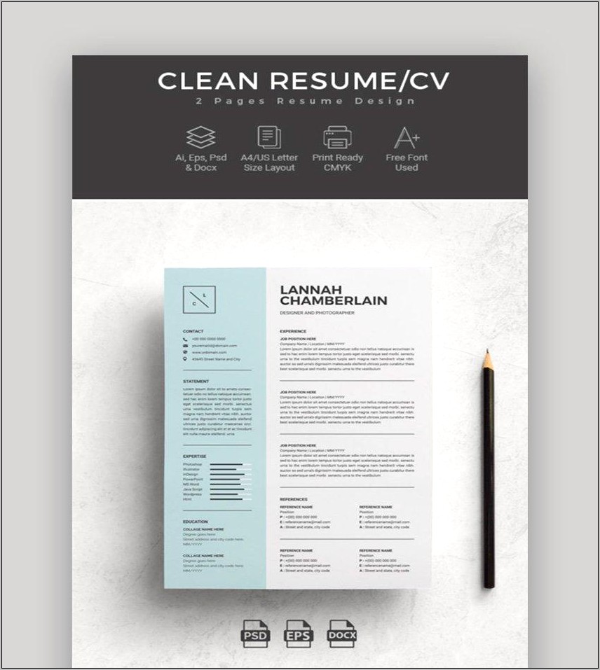 Blank Page With Resumes In Word