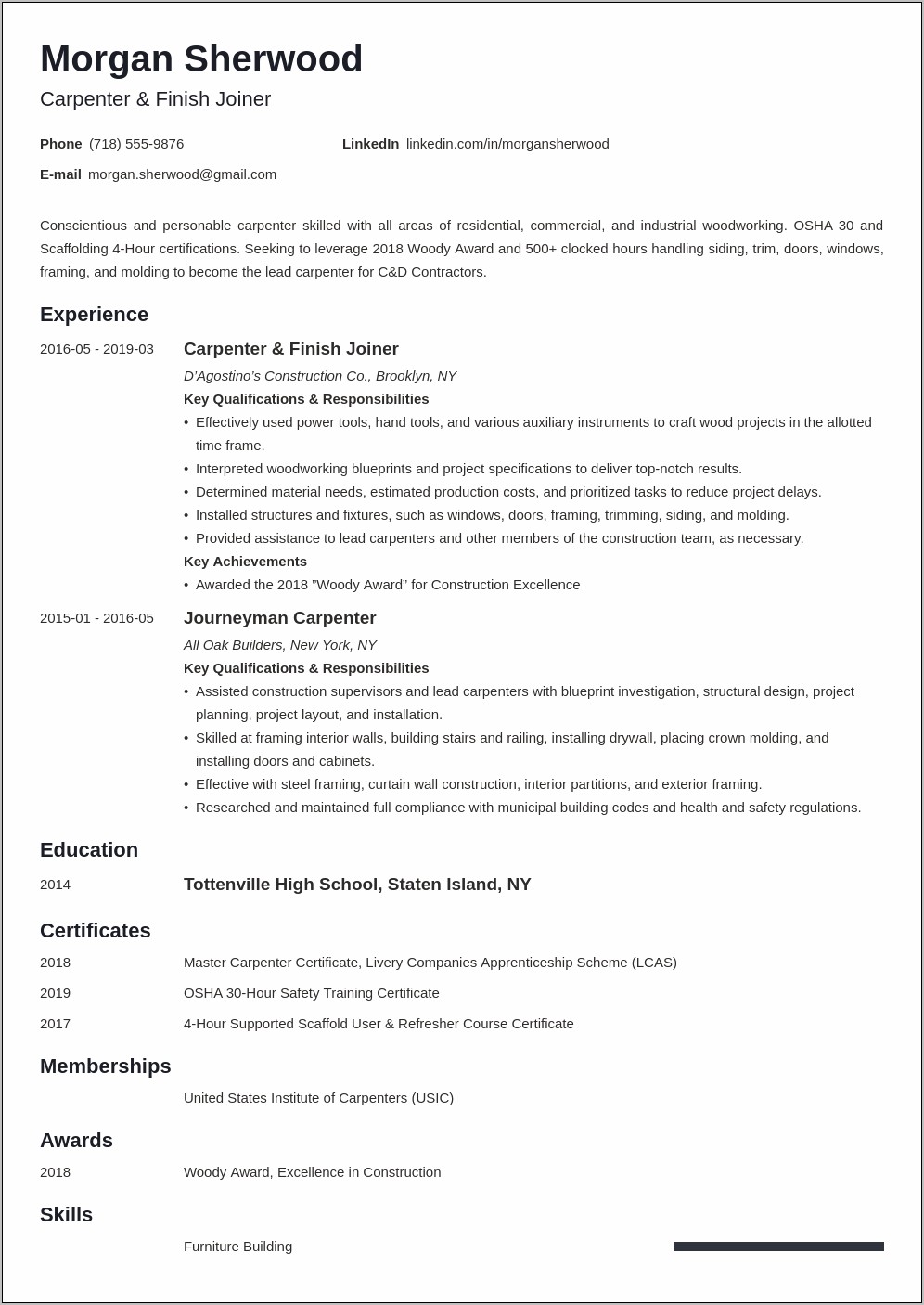 Blueprint Skill For Factory Worker Resume