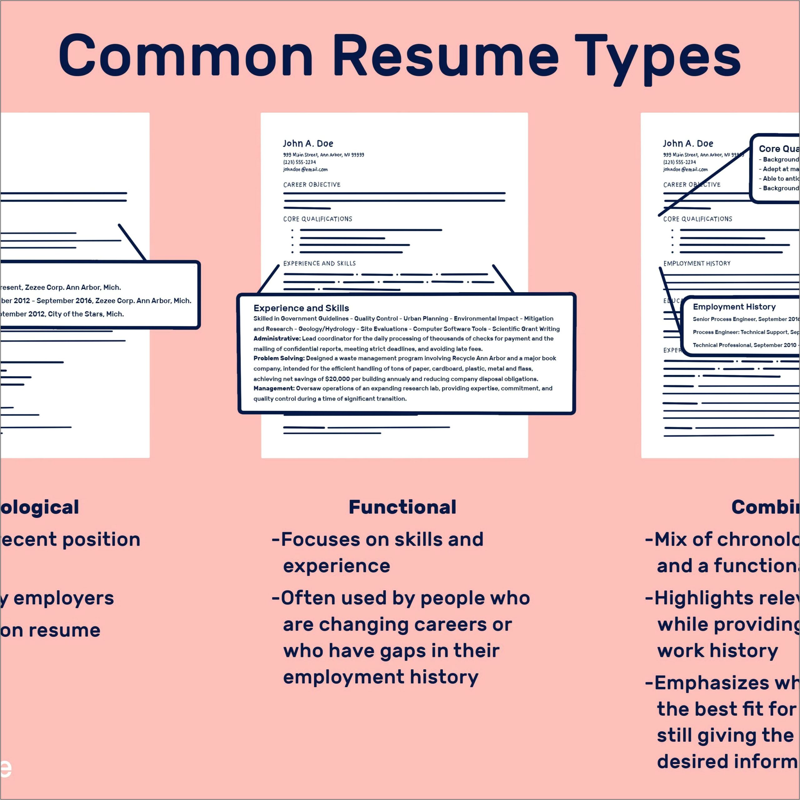 Brief Background Summary For Resume Should Include
