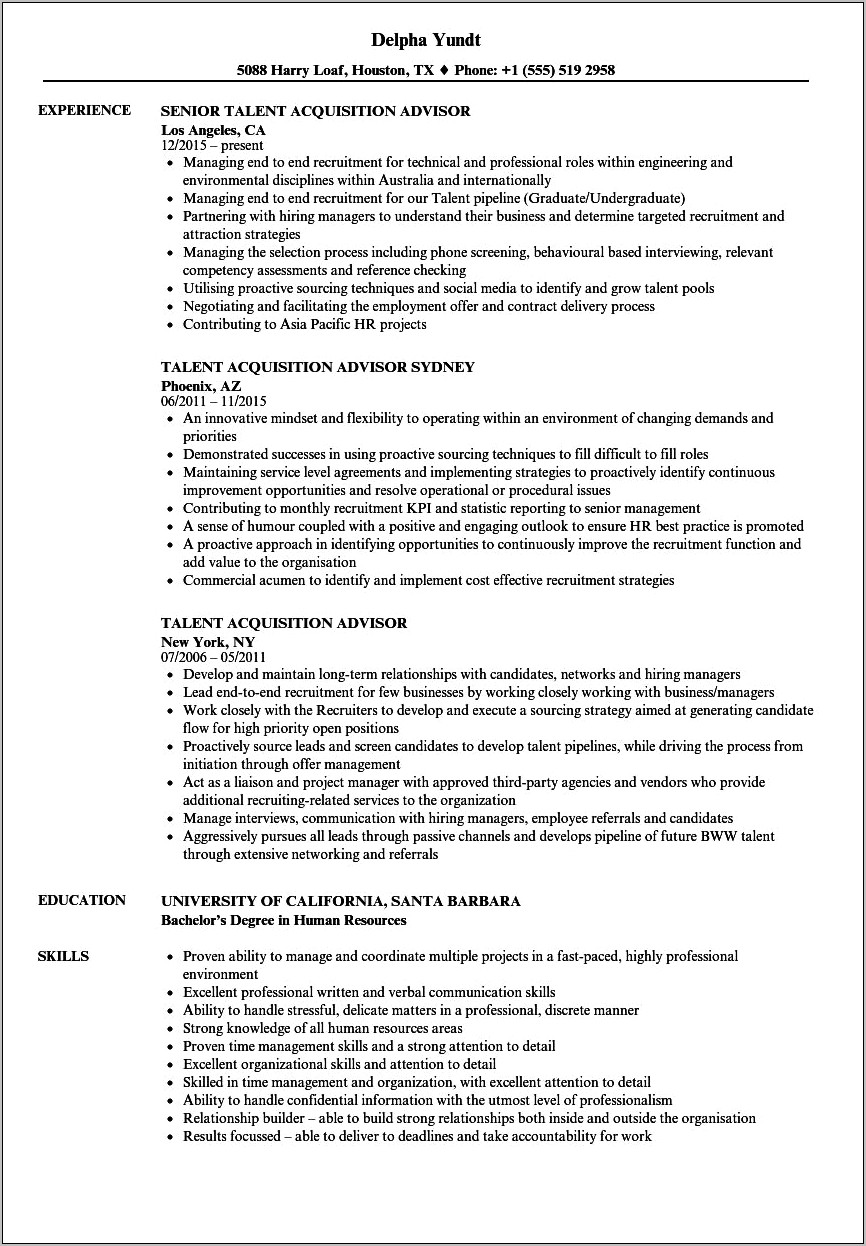 Buffalo Wild Wings Manager Sample Resume