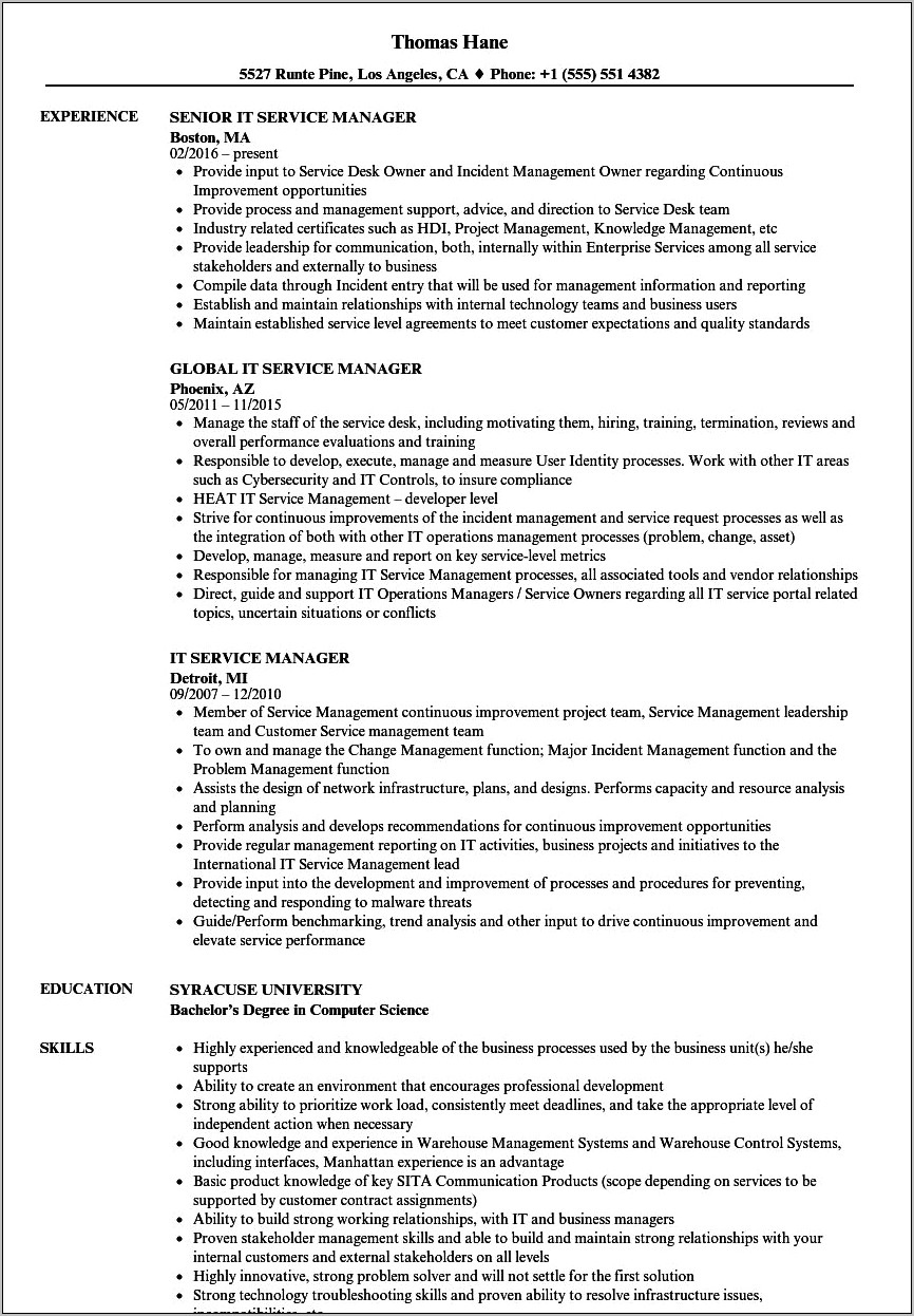 Buzz Words For Public Service Manager Resume