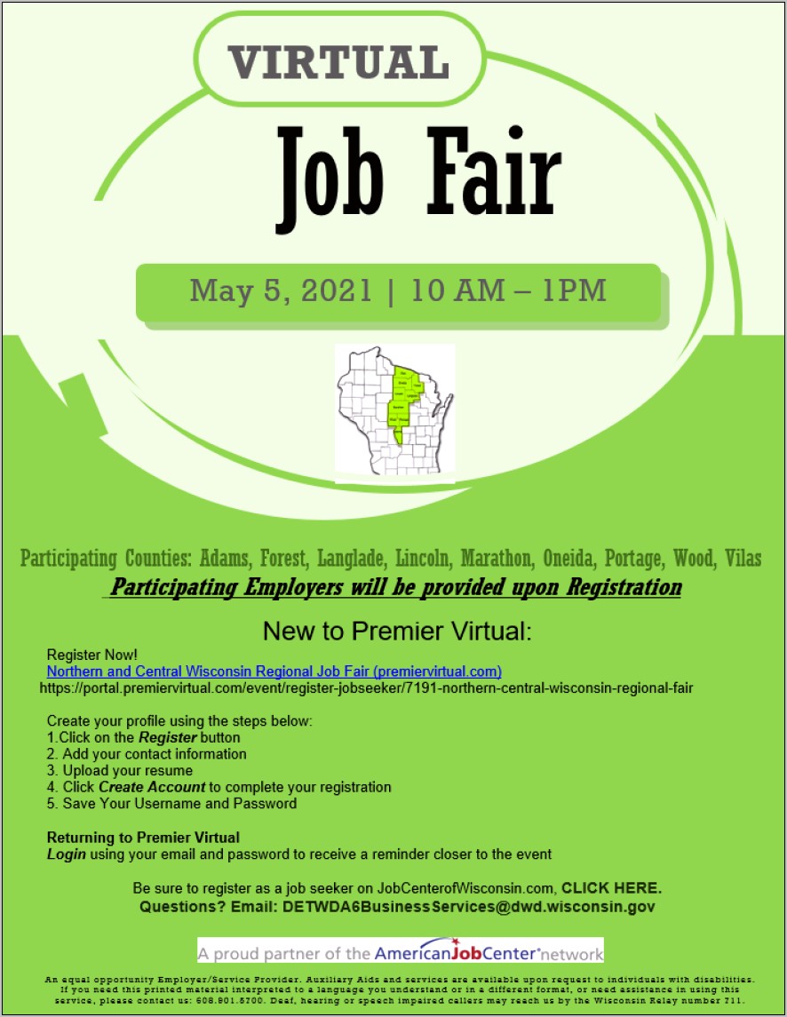 Can You Email Resumes To Job Fair