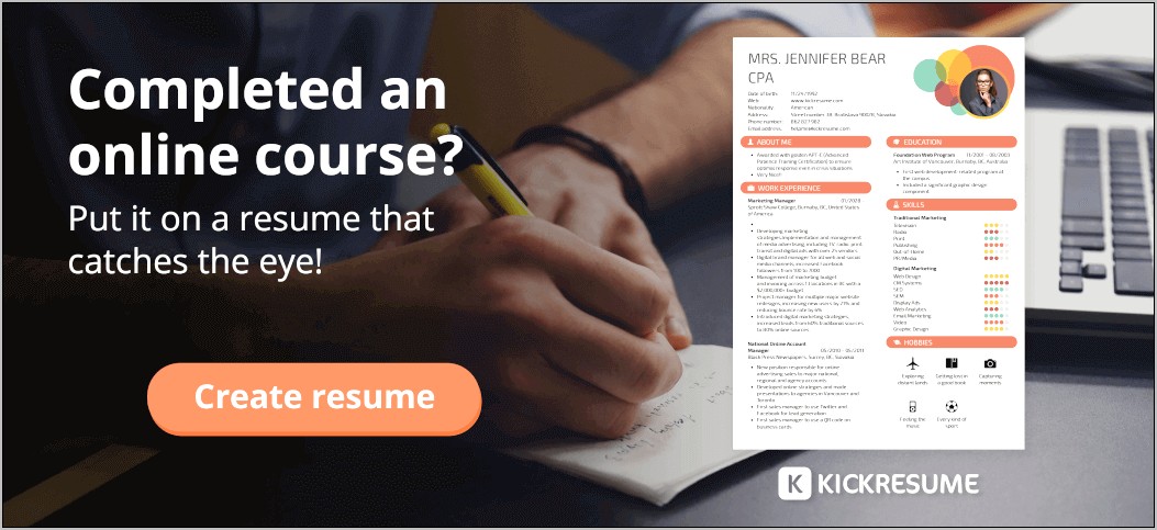 Can You Put Online Courses On Resume