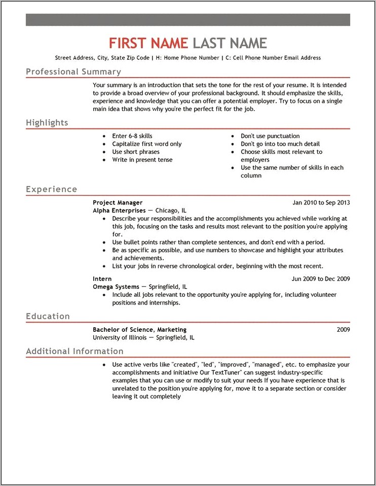 Capitalize The Word Present In Dates Resume