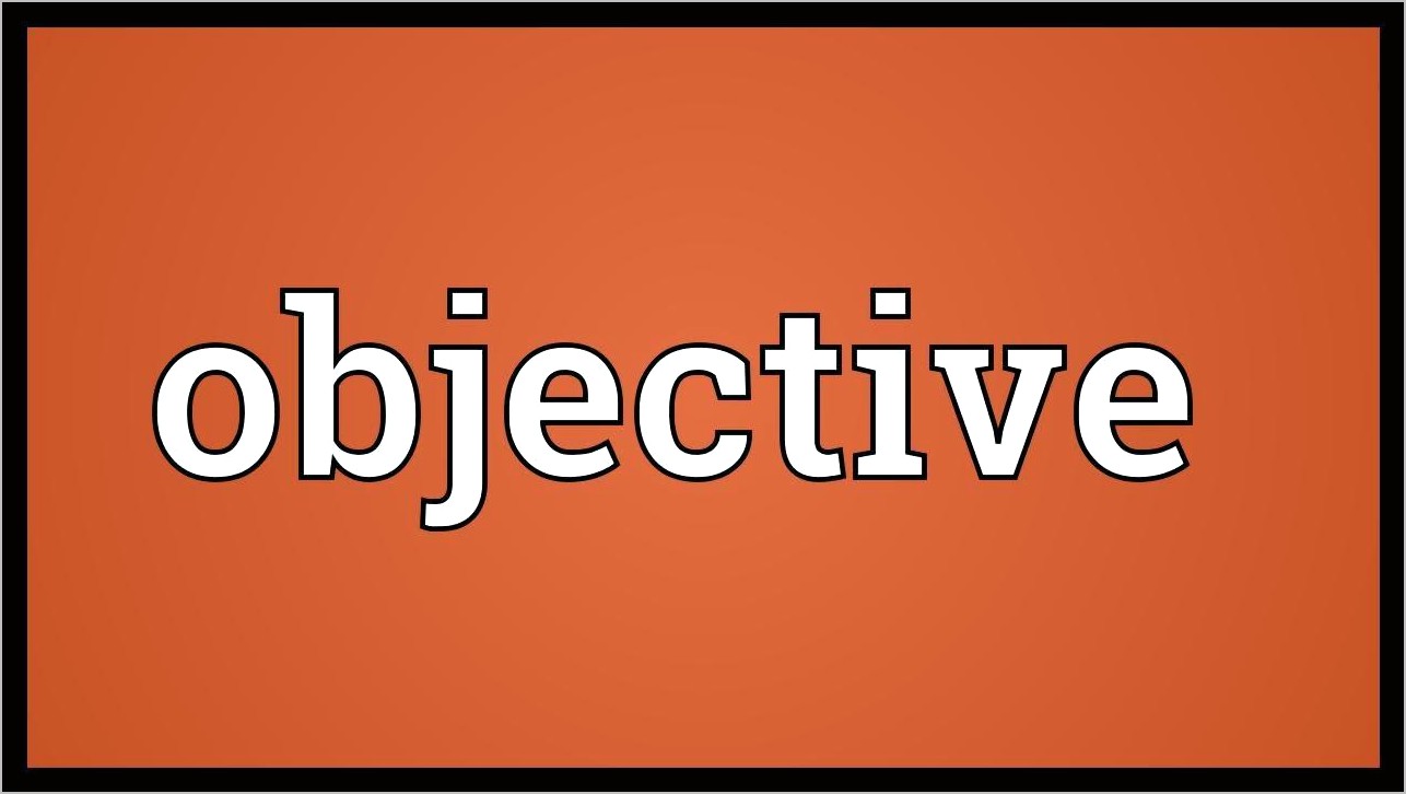 Career Objective In Resume Meaning In Telugu