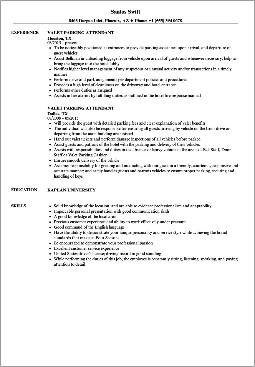 Cart Pusher Job Description For Resume