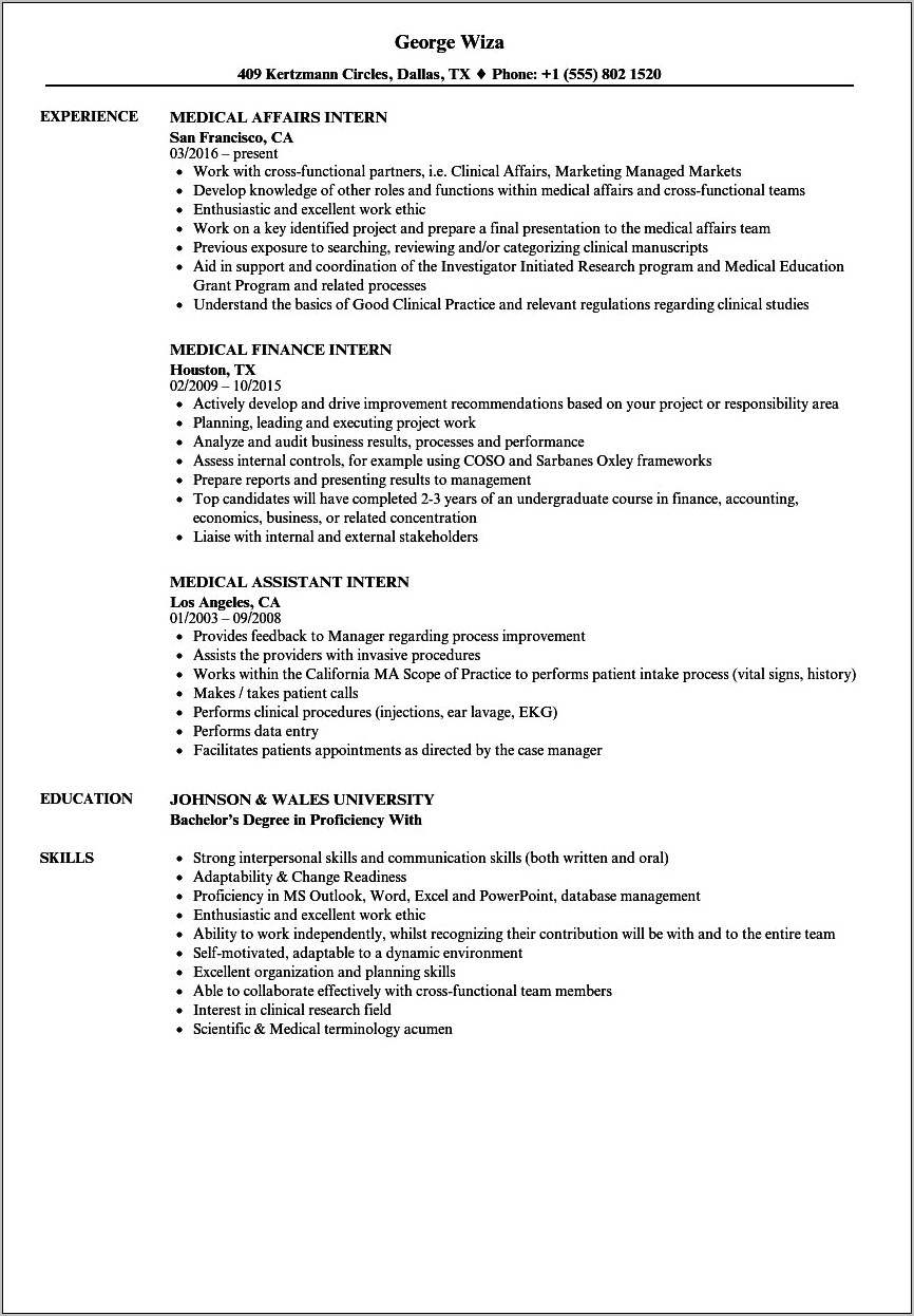 Case Management Job Description Resume Intern