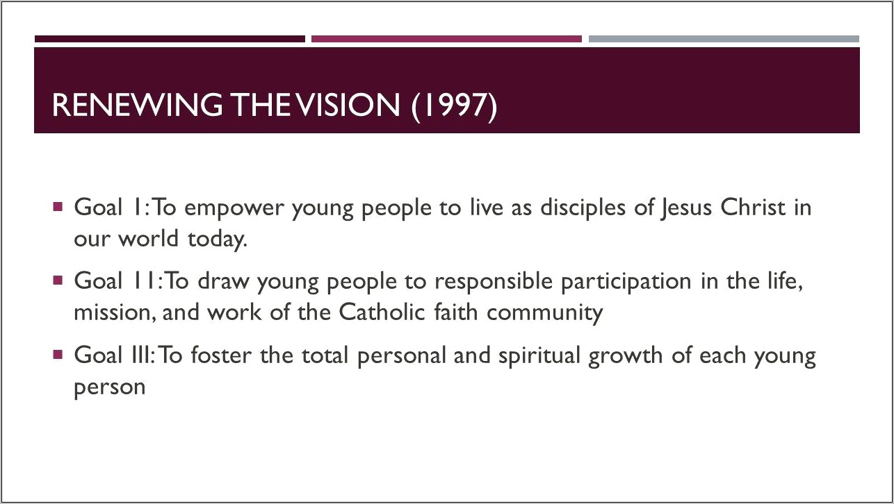 Catholic Youth Minister Professional Summary For Resume