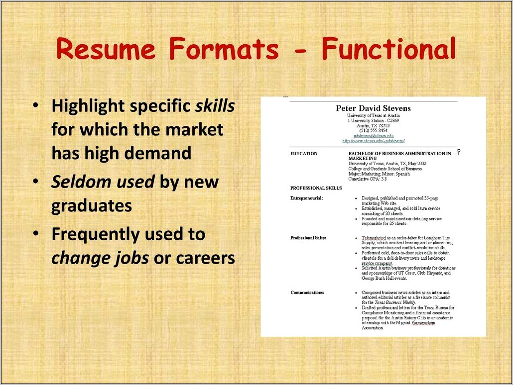 Change Jobs Frequently Which Resume Format