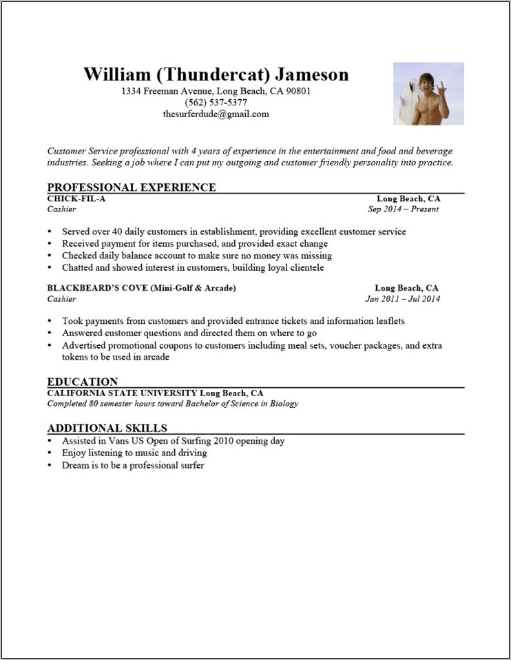 Chick Fil A General Manager Resume