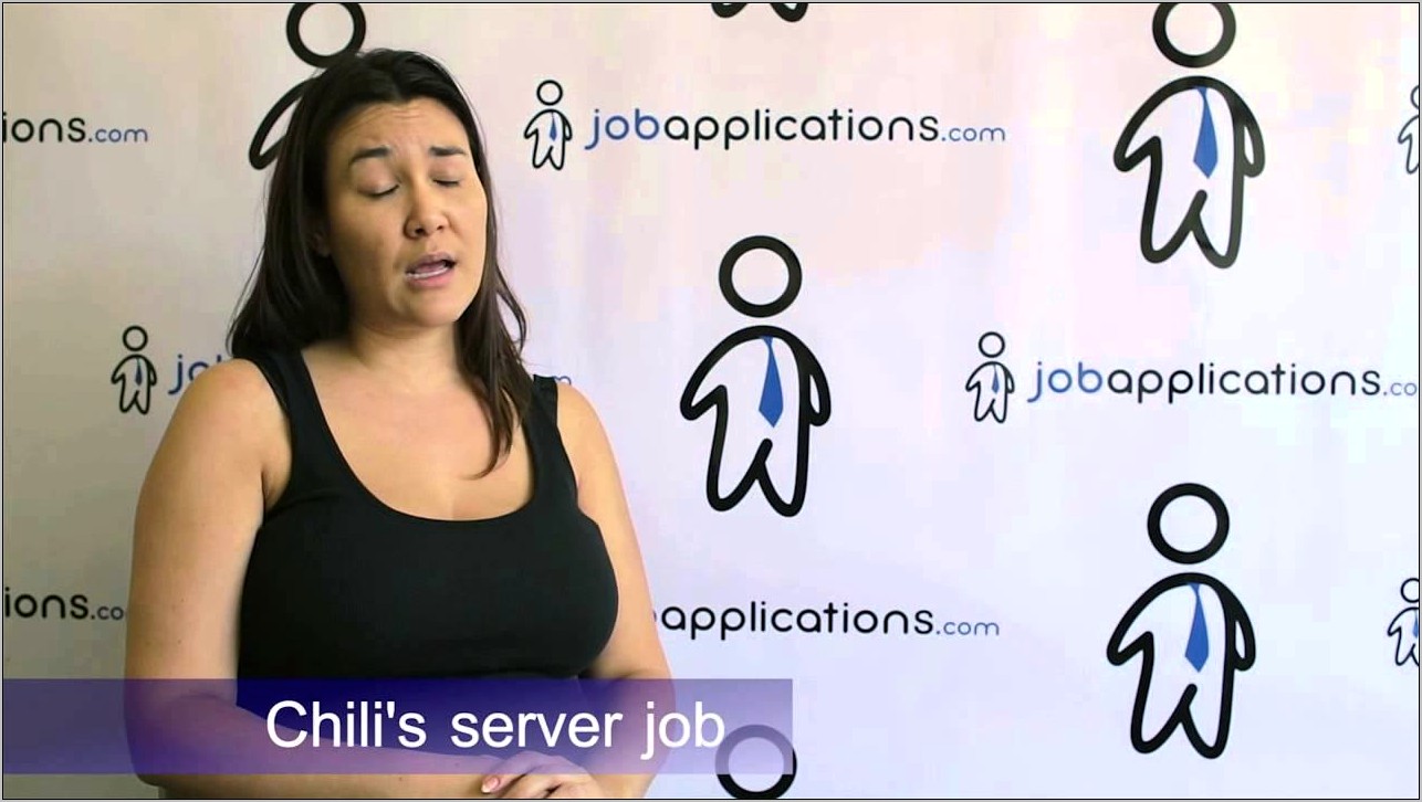 Chili's Hostess Job Description Resume