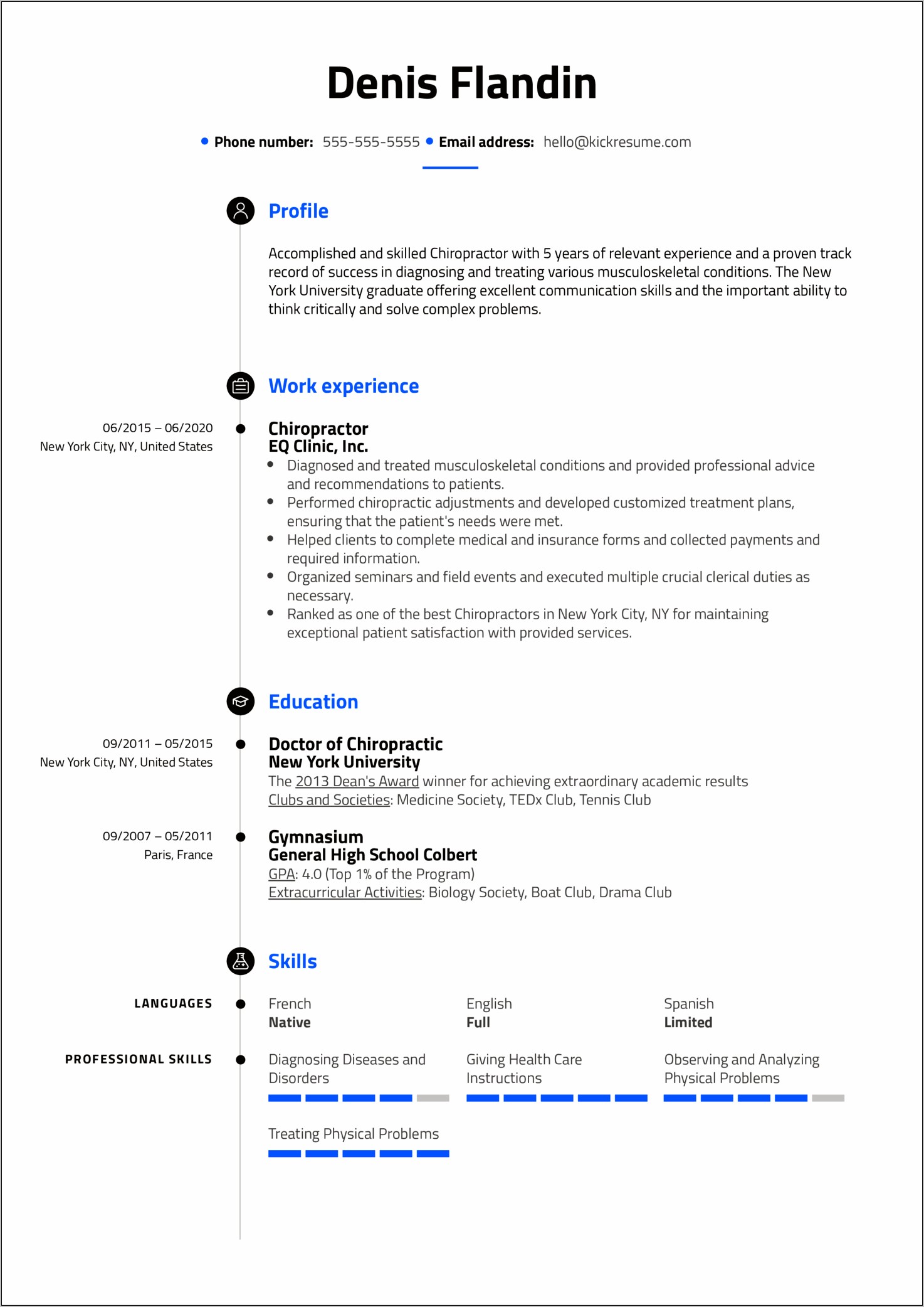 Chiropractic Medical Assistant Job Description Resume