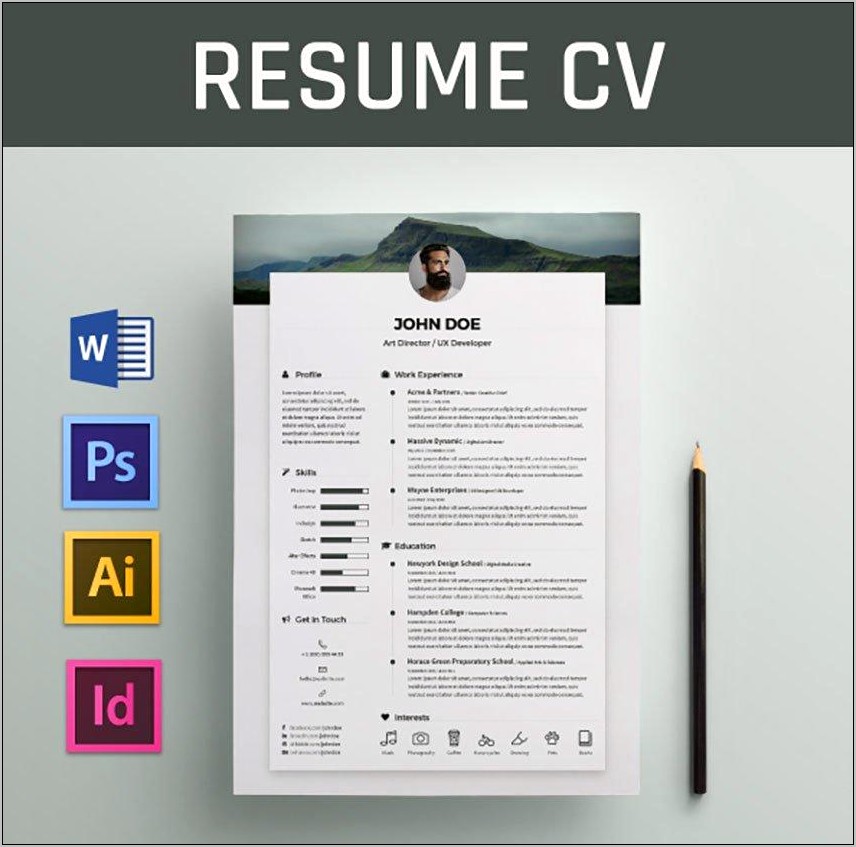 Clean Cv Responsive Resume Template Download