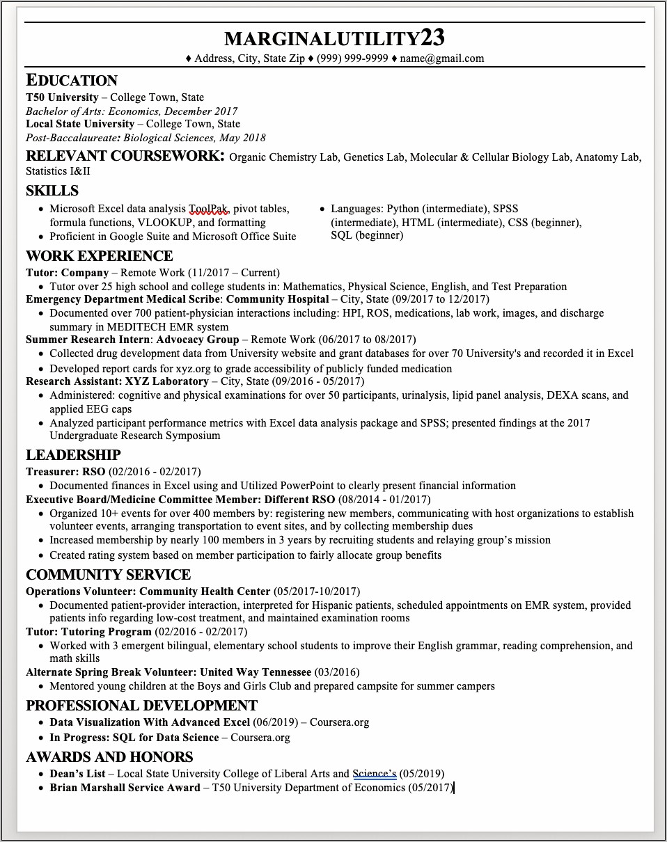 Clinical Research Associate Objective In Resume