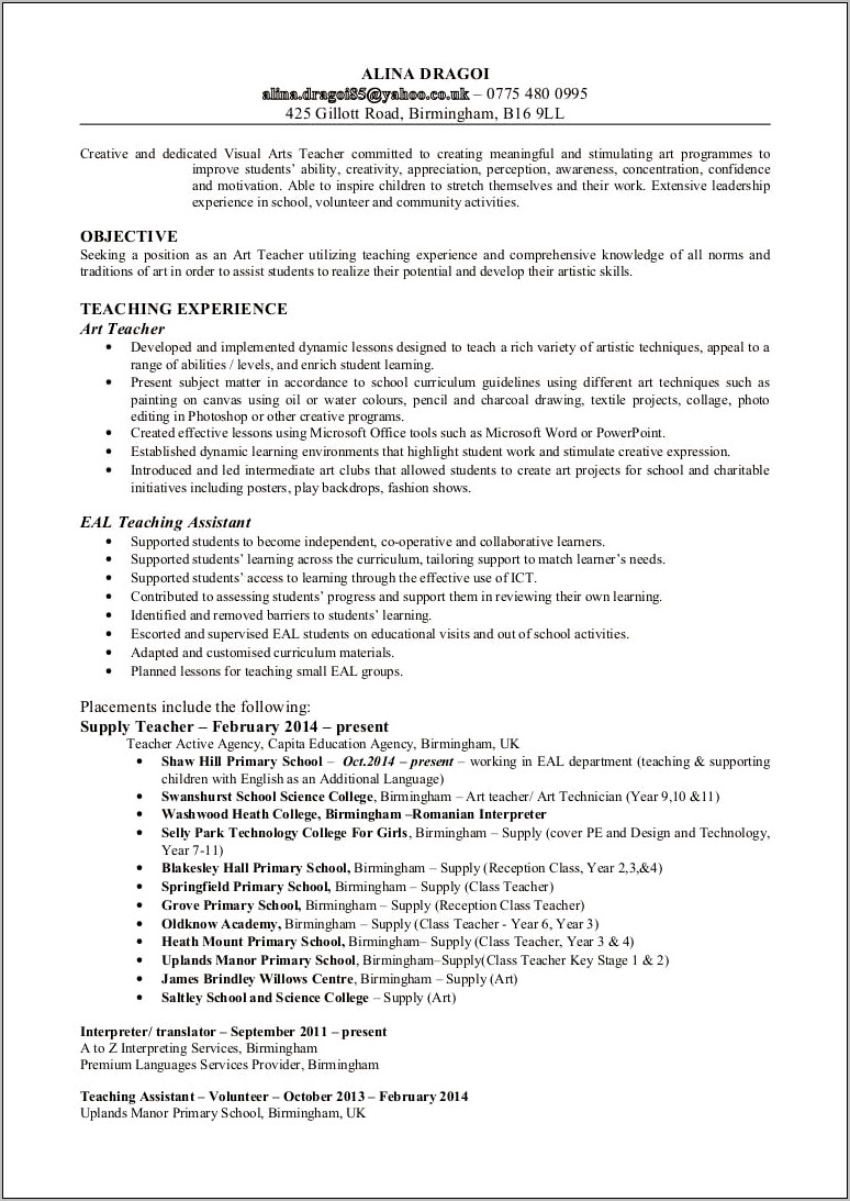 Clothing And Texture As Volunteer Job As Resume