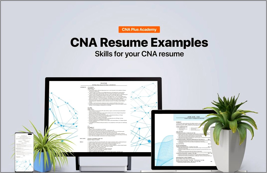 Cna Certification Skills For Resume Example