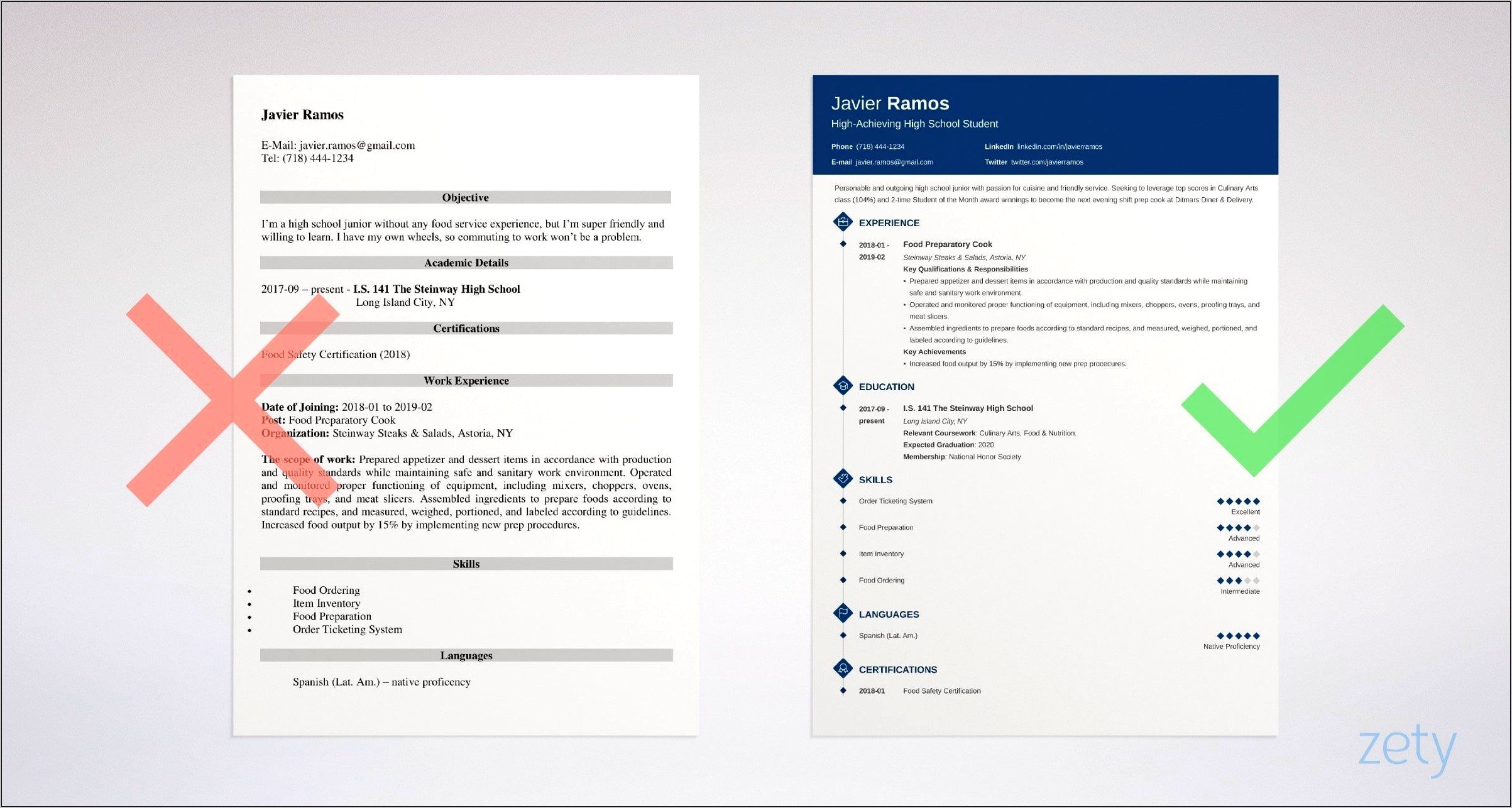 college-resume-examples-for-highschool-students-overview-resume