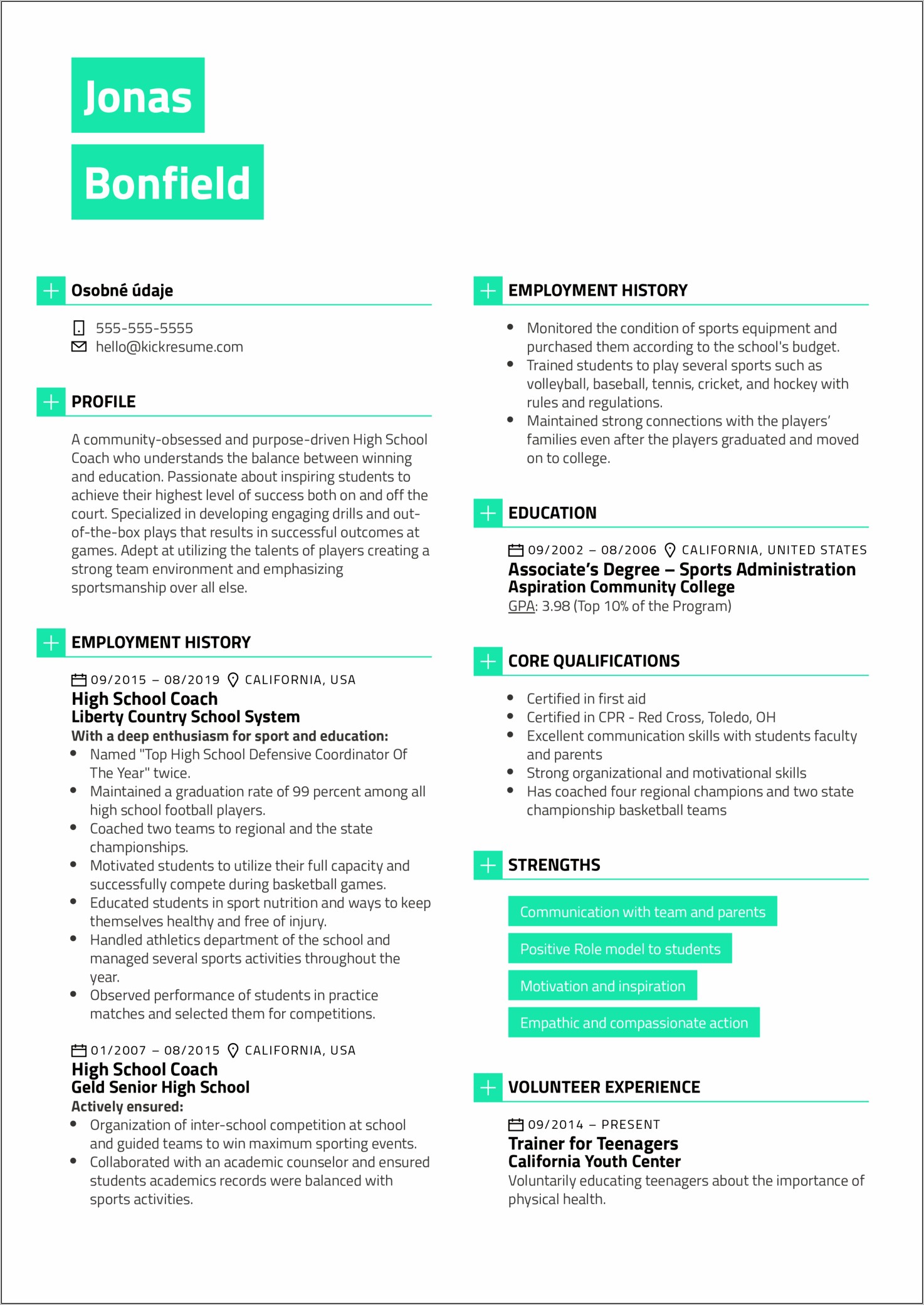 College Resume For High School Seniors Examples
