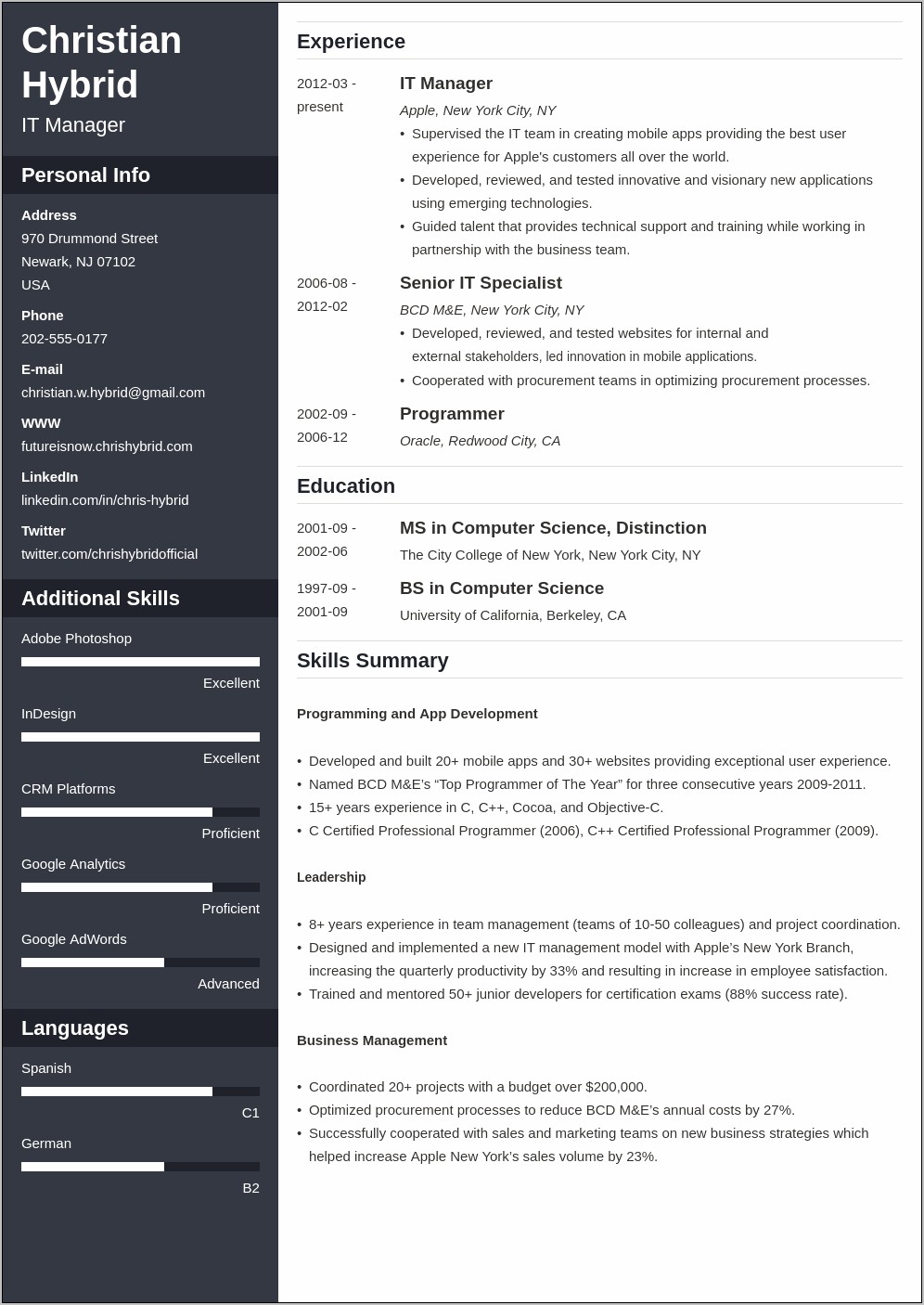 Combination Resume Template 2019 Payroll And Benefits