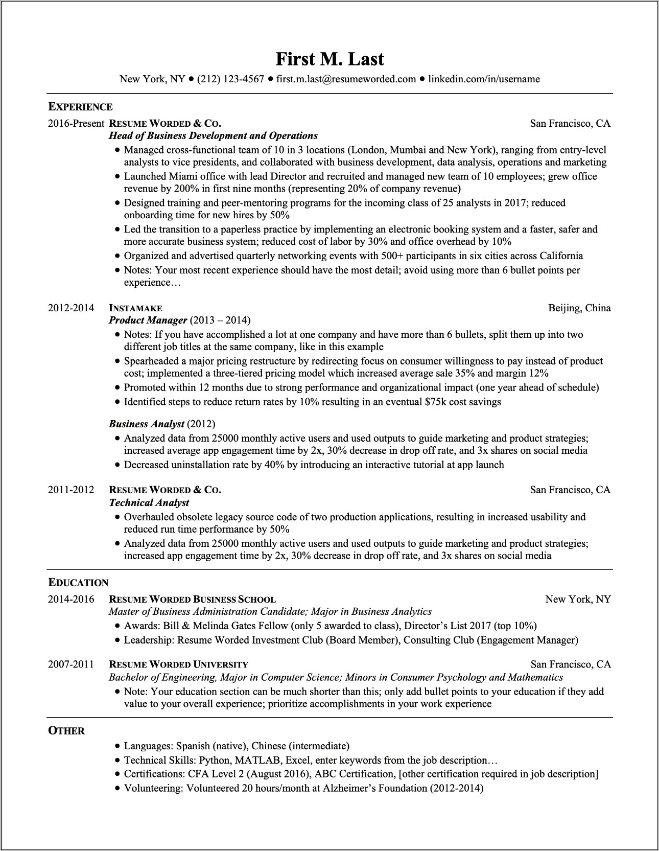 Combined Jobs On Resume Multiple Jobs