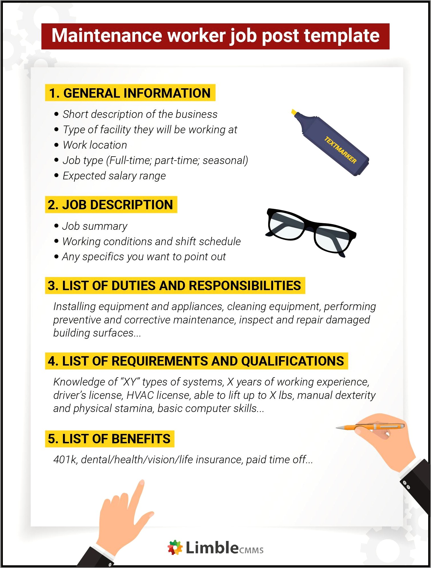 Common Maintenance Worker Job Description For Resume