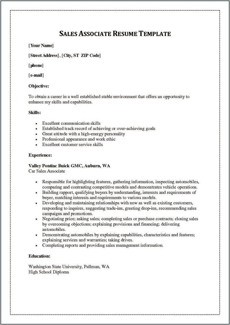 Communication Skills For Sales On A Resume