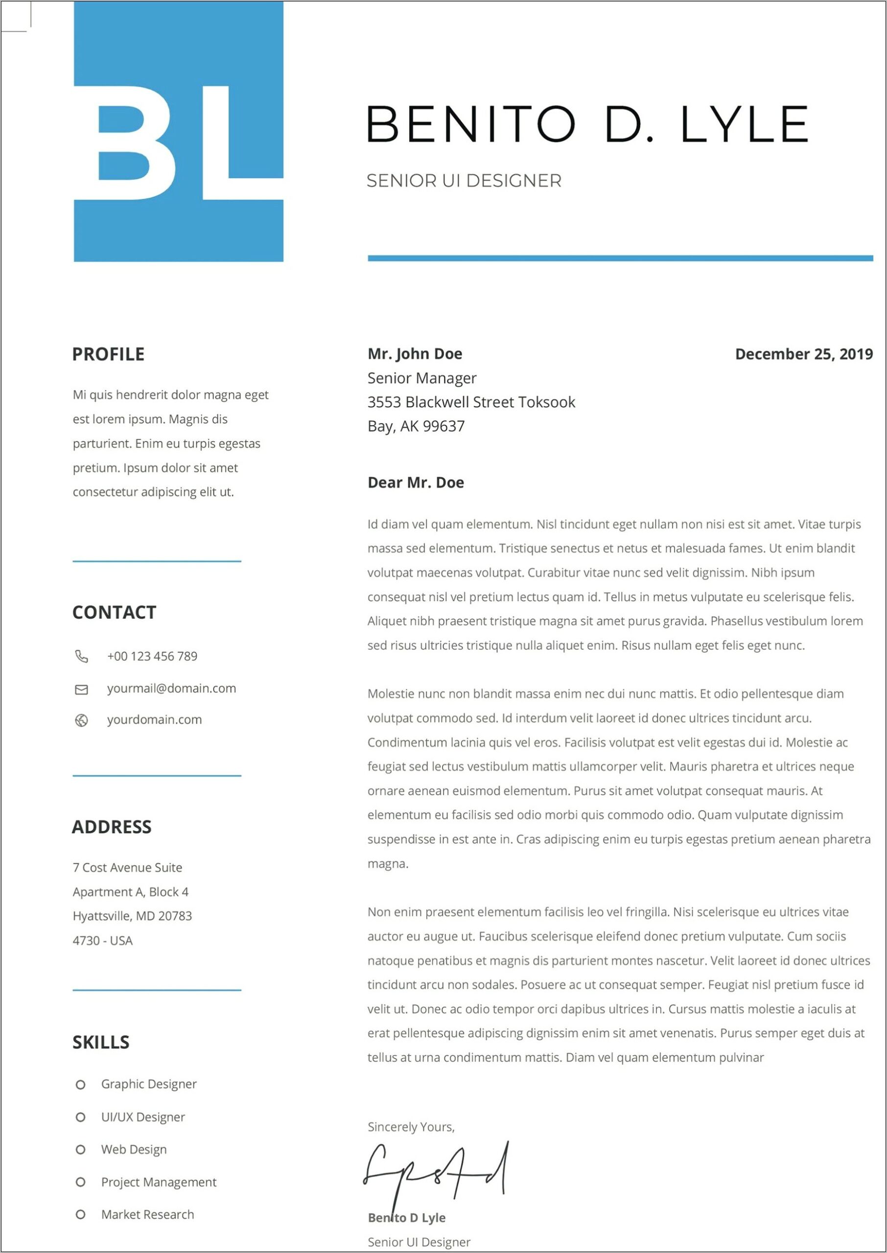 Communications Manager Resume Cover Letter