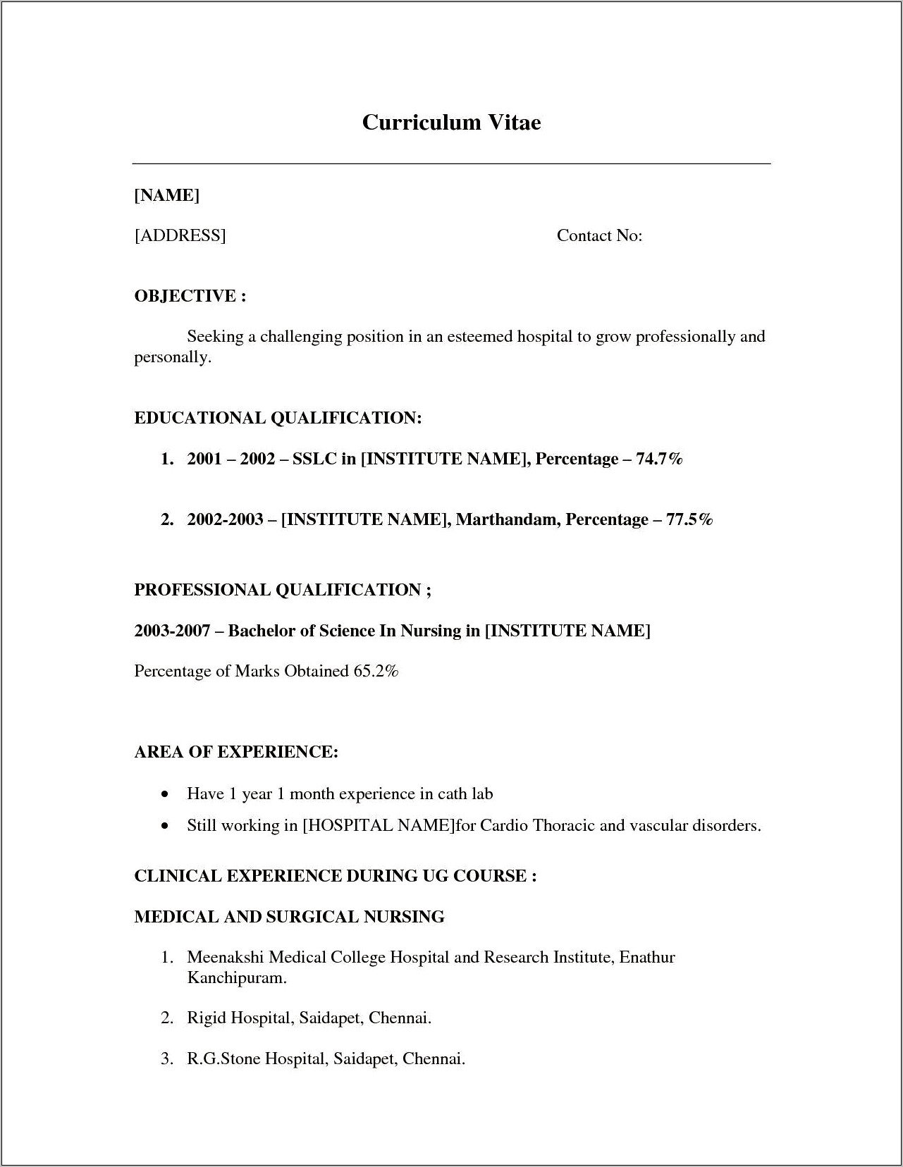 Community Research Resume Sample With No Experience