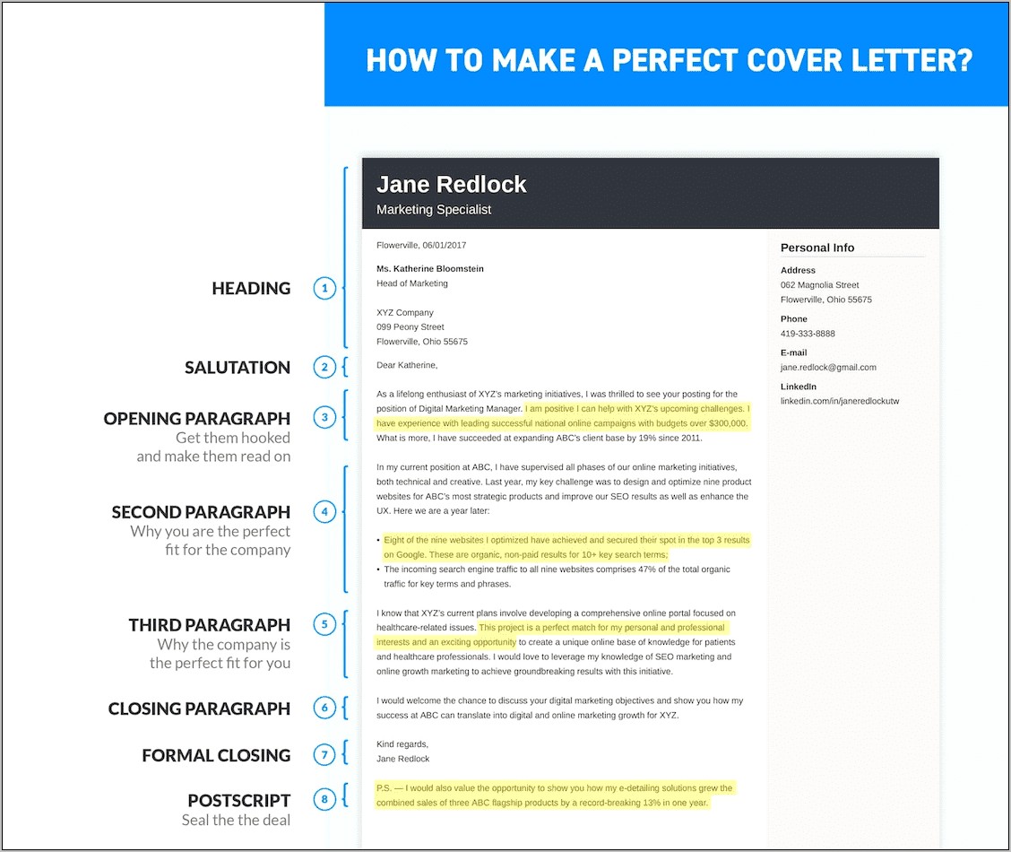 Como Hacer Un Cover Letter Para Un Resume