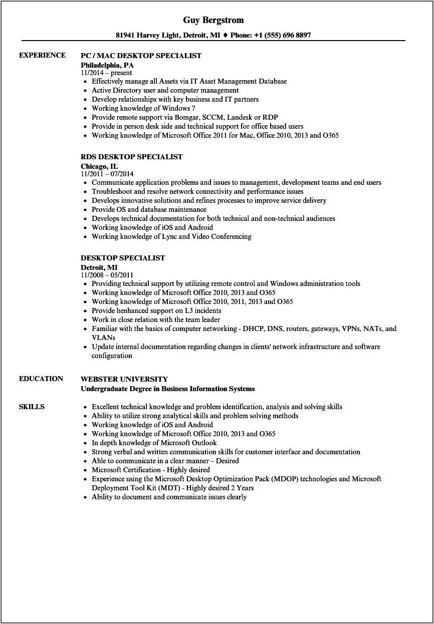 Computer Knowledge Skills For Resume
